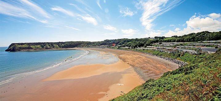 Lydstep Beach BayView 2021 3-Bedroom Holiday Home. Tenby Exterior foto
